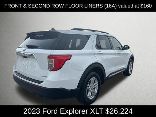 Oxford White 2023 Ford Explorer XLT