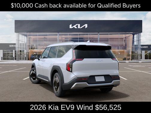 Glacial White Pearl 2026 Kia EV9 Wind