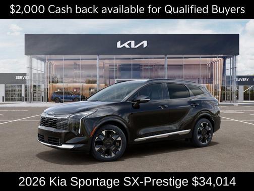Ebony Black 2026 Kia Sportage SX-Prestige