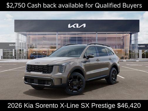 Brown 2026 Kia Sorento X-Line SX Prestige
