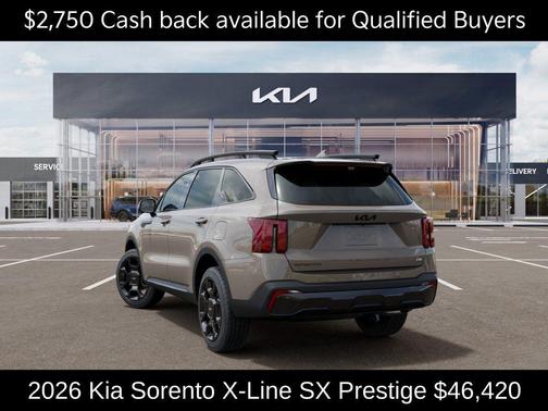 Brown 2026 Kia Sorento X-Line SX Prestige