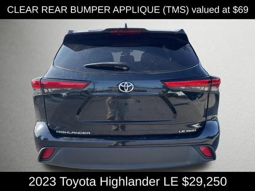 Midnight Black Metallic 2023 Toyota Highlander LE