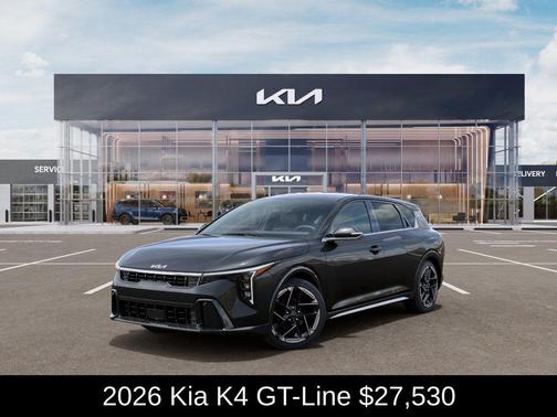 Gray 2026 Kia K4 GT-Line