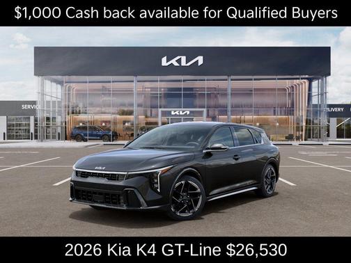 Gray 2026 Kia K4 GT-Line