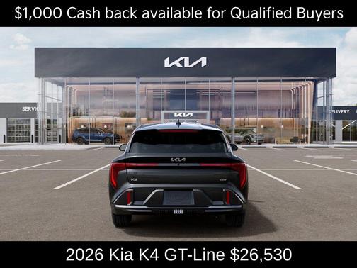 Gray 2026 Kia K4 GT-Line