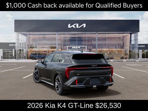 Gray 2026 Kia K4 GT-Line