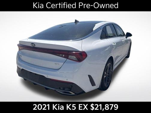 Glacial White Pearl 2021 Kia K5 EX