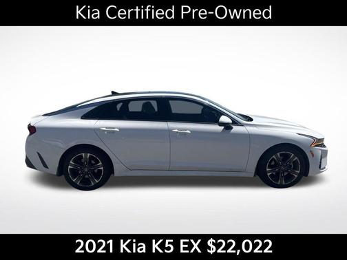 Glacial White Pearl 2021 Kia K5 EX