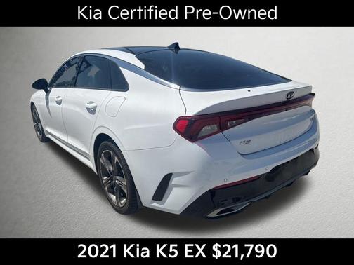 Glacial White Pearl 2021 Kia K5 EX