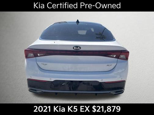 Glacial White Pearl 2021 Kia K5 EX