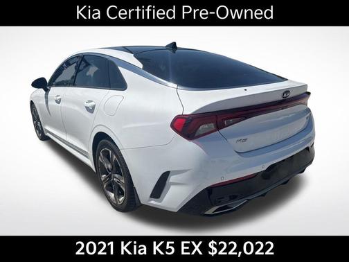 Glacial White Pearl 2021 Kia K5 EX