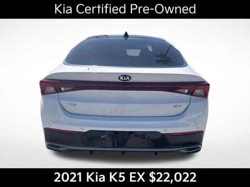 Glacial White Pearl 2021 Kia K5 EX