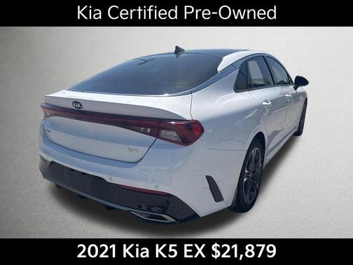 Glacial White Pearl 2021 Kia K5 EX