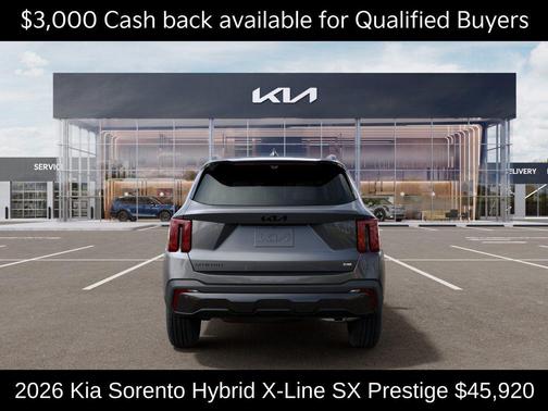 Steel Gray 2026 Kia Sorento Hybrid X-LINE SX PRESTIGE