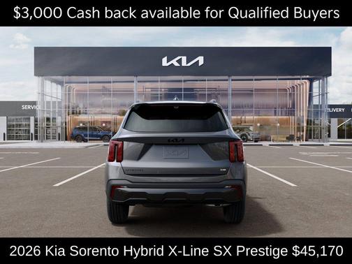 Steel Gray 2026 Kia Sorento Hybrid X-LINE SX PRESTIGE