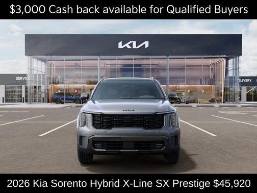 Steel Gray 2026 Kia Sorento Hybrid X-LINE SX PRESTIGE