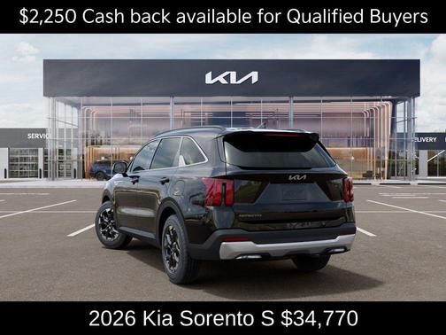 Ebony Black 2026 Kia Sorento S