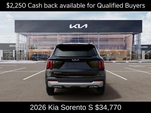 Ebony Black 2026 Kia Sorento S