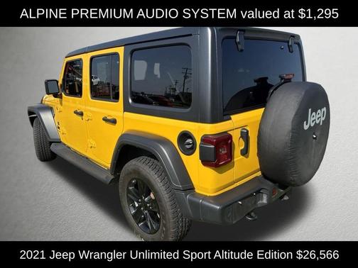 Baja Yellow Clearcoat 2021 Jeep Wrangler Unlimited Sport Altitude