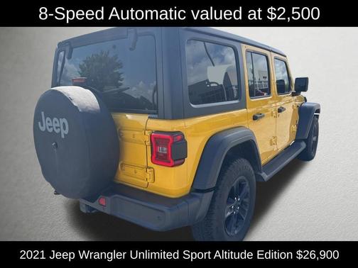 Baja Yellow Clearcoat 2021 Jeep Wrangler Unlimited Sport Altitude