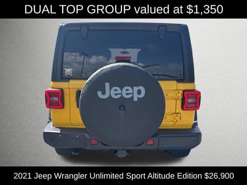 Baja Yellow Clearcoat 2021 Jeep Wrangler Unlimited Sport Altitude