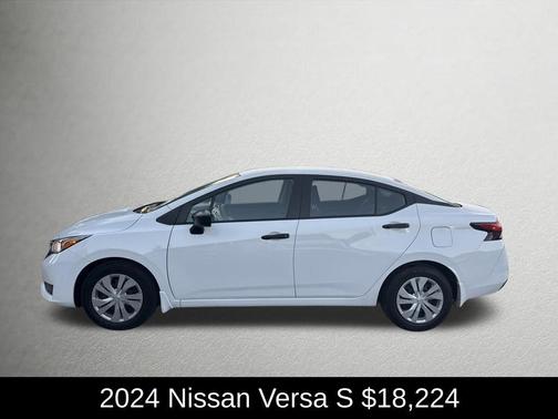 Cloud White 2024 Nissan Versa S