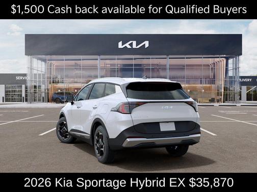 Snow White Pearl 2026 Kia Sportage Hybrid EX