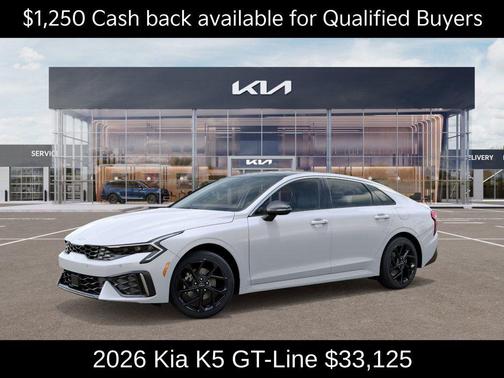 Snow White Pearl 2026 Kia K5 GT-Line
