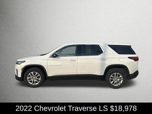 Summit White 2022 Chevrolet Traverse LS