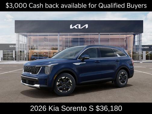 Midnight Black 2026 Kia Sorento S
