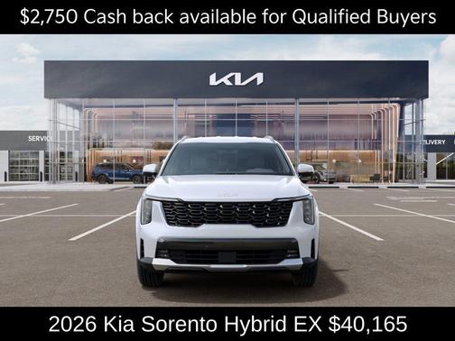 Snow White Pearl 2026 Kia Sorento Hybrid EX