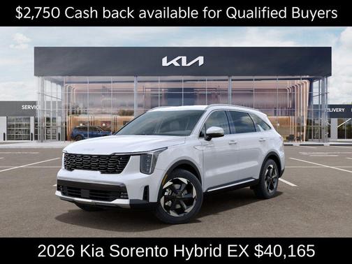 Snow White Pearl 2026 Kia Sorento Hybrid EX