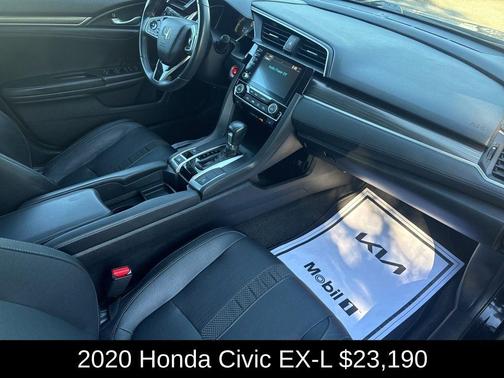 Crystal Black Pearl 2020 Honda Civic EX-L
