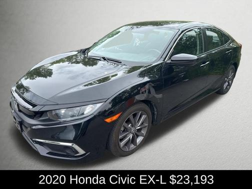 Crystal Black Pearl 2020 Honda Civic EX-L
