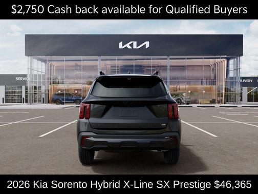Gray 2026 Kia Sorento Hybrid X-LINE SX PRESTIGE