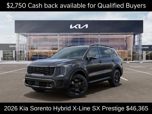 Gray 2026 Kia Sorento Hybrid X-LINE SX PRESTIGE