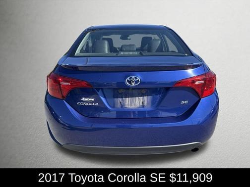 Blue 2017 Toyota Corolla SE