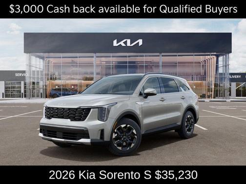 Ivory Silver 2026 Kia Sorento S