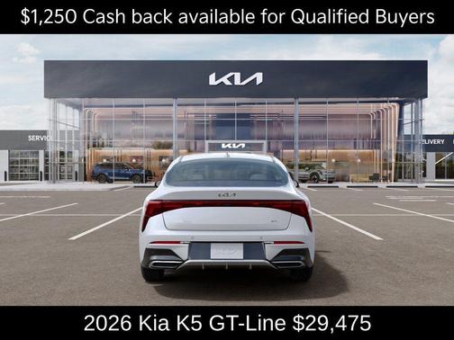 Snow White Pearl 2026 Kia K5 GT-Line