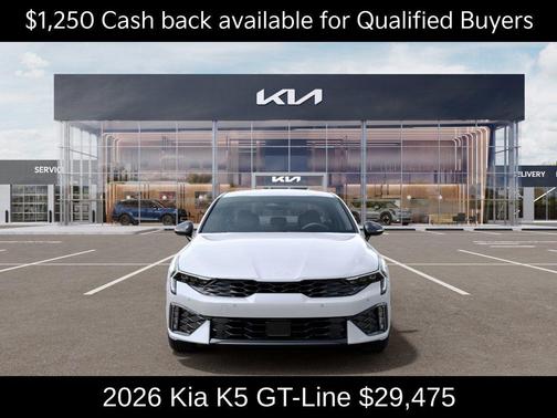 Snow White Pearl 2026 Kia K5 GT-Line