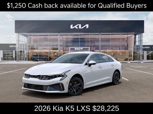 Snow White Pearl 2026 Kia K5 LXS