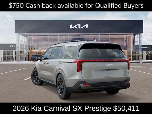 Ivory Silver 2026 Kia Carnival SX Prestige