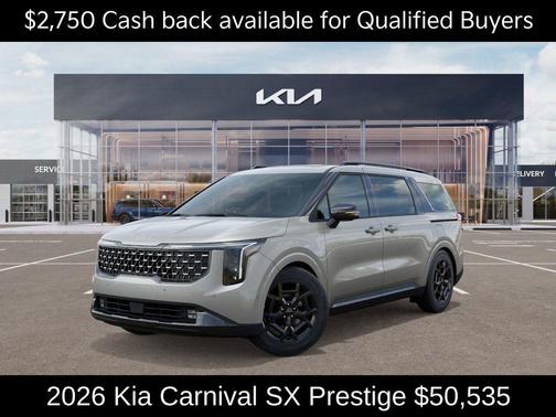 Ivory Silver 2026 Kia Carnival SX Prestige