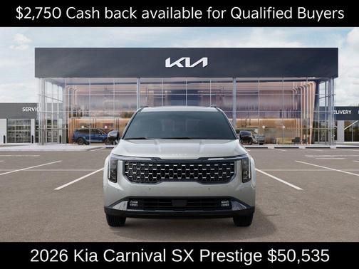 Ivory Silver 2026 Kia Carnival SX Prestige
