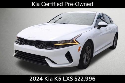Glacial White Pearl 2024 Kia K5 LXS