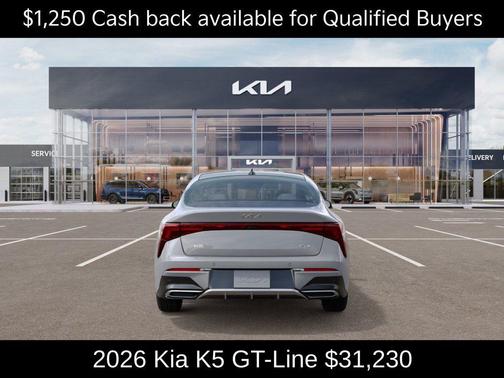 Wolf Gray 2026 Kia K5 GT-Line