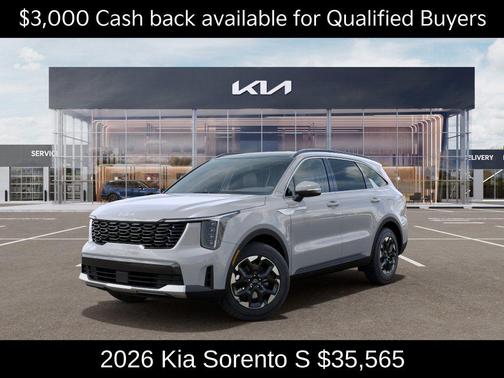 Wolf Gray 2026 Kia Sorento S