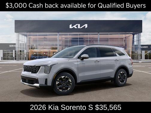 Wolf Gray 2026 Kia Sorento S