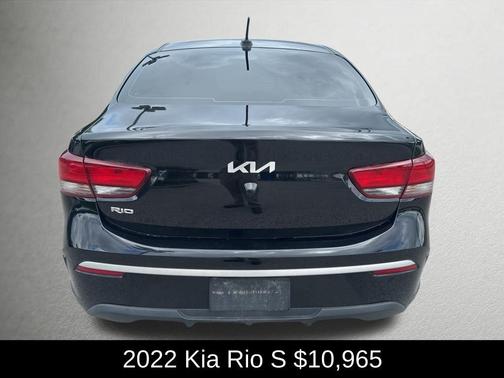 Aurora Black 2022 Kia Rio S