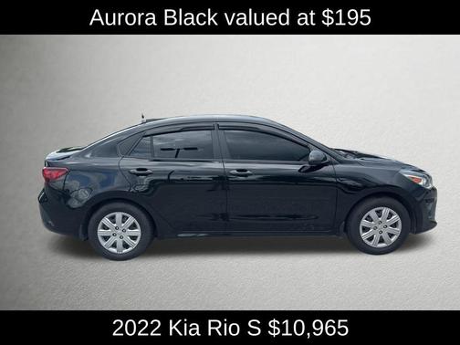 Aurora Black 2022 Kia Rio S